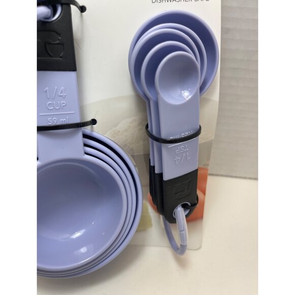 KitchenAid lavendar Measuring Cups & Spoon Set - 10 Pieces - Dishwasher Safe New - Picture 3 of 4